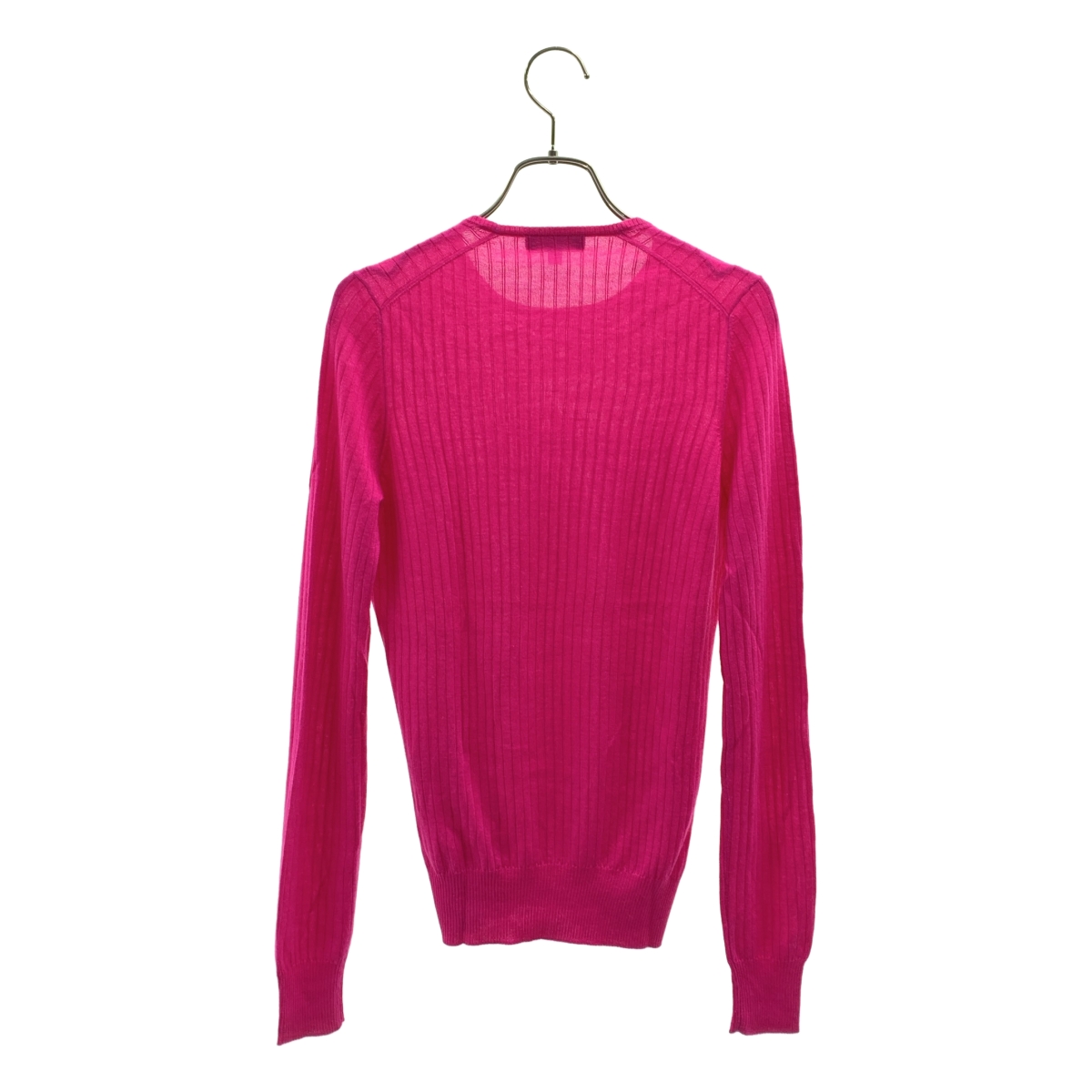 Drawer / ドゥロワー 18G カシミヤ シルク クルーネック リブニット