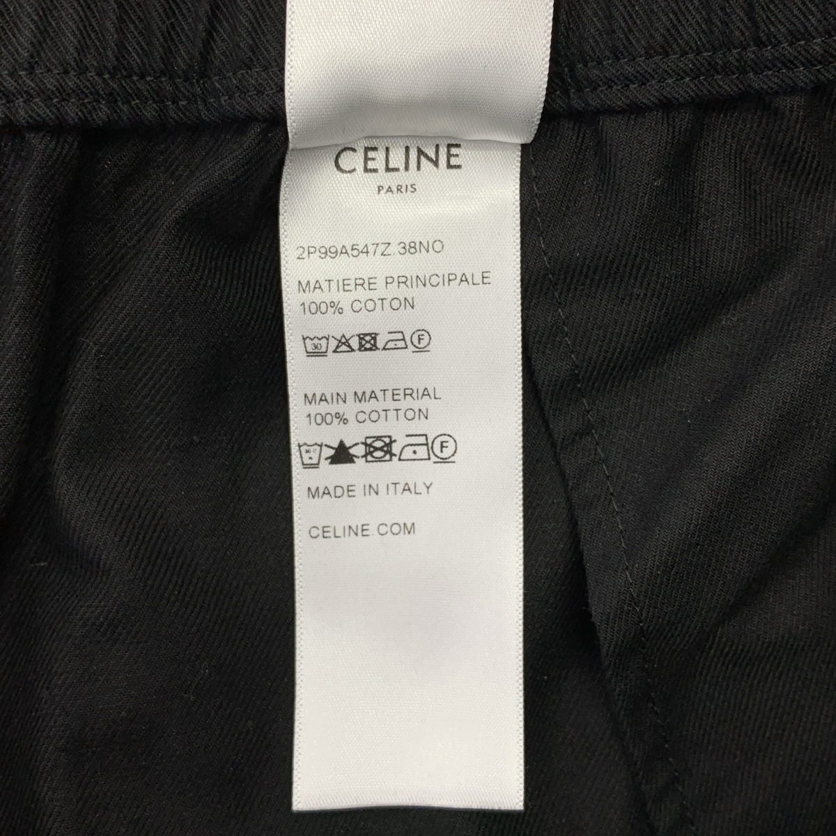 CELINE / セリーヌ トリオンフボタン コットンギャバジン イージー カーゴパンツ