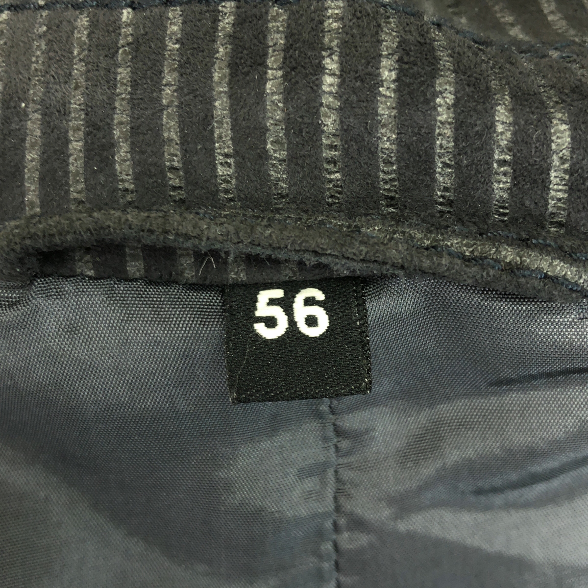 GIORGIO ARMANI / ジョルジオアルマーニ ラムレザー ストライプ トレンチコート