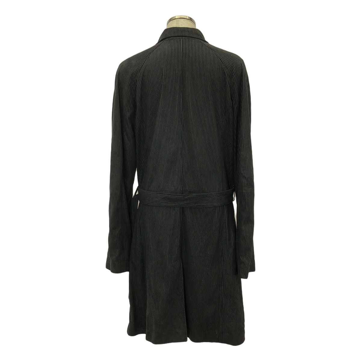 GIORGIO ARMANI / ジョルジオアルマーニ ラムレザー ストライプ トレンチコート