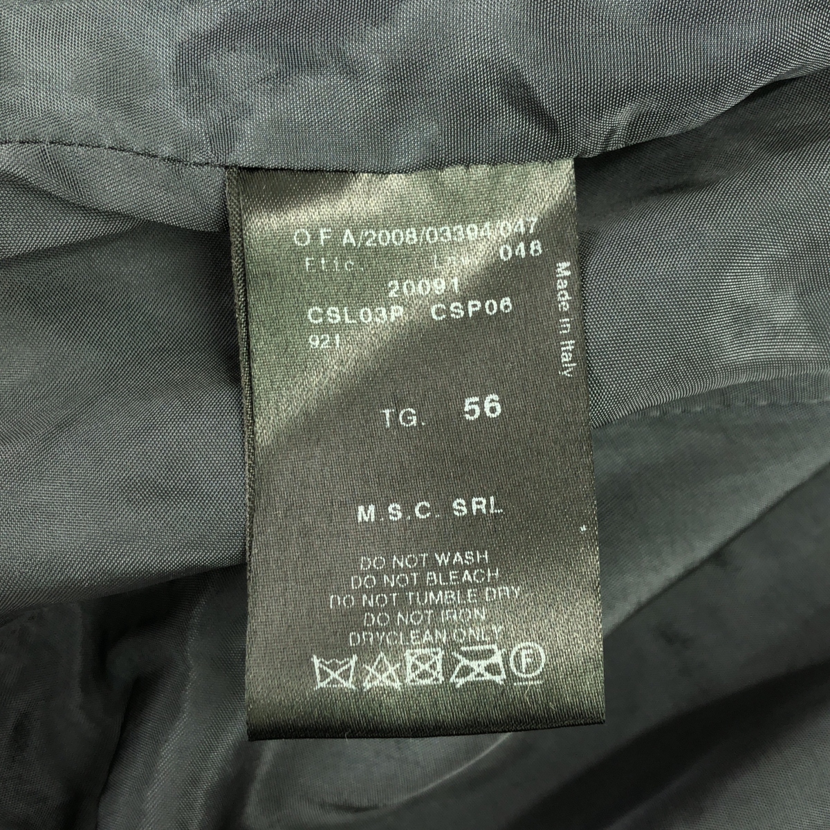 GIORGIO ARMANI / ジョルジオアルマーニ ラムレザー ストライプ トレンチコート