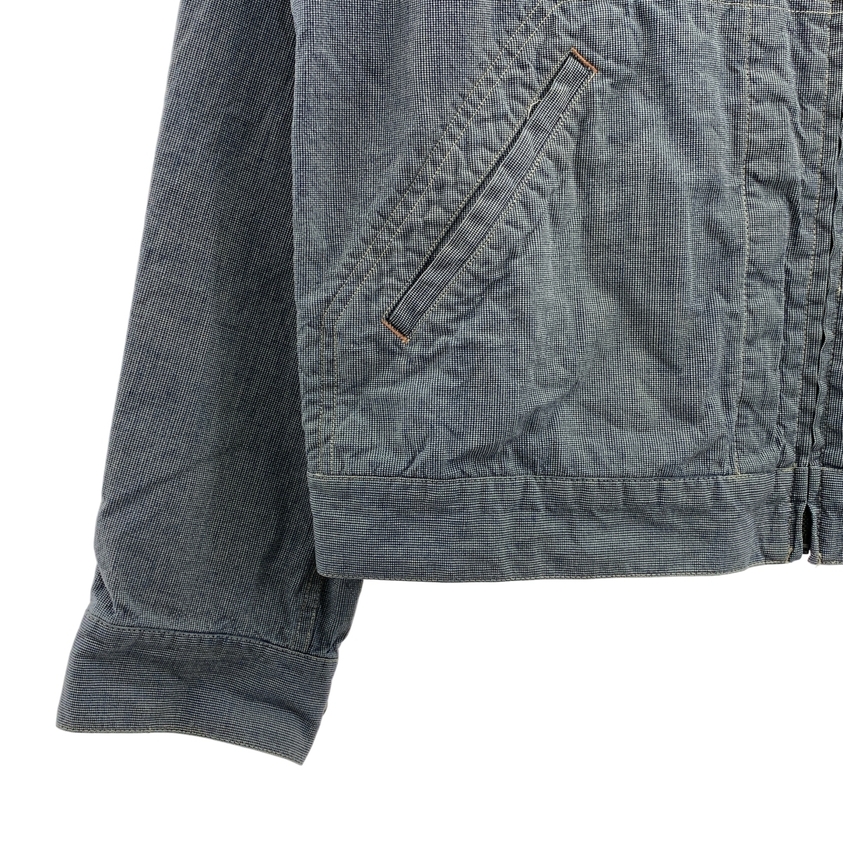 RRL / ダブルアールエル コットン ピンチェック ジップアップ ジャケット