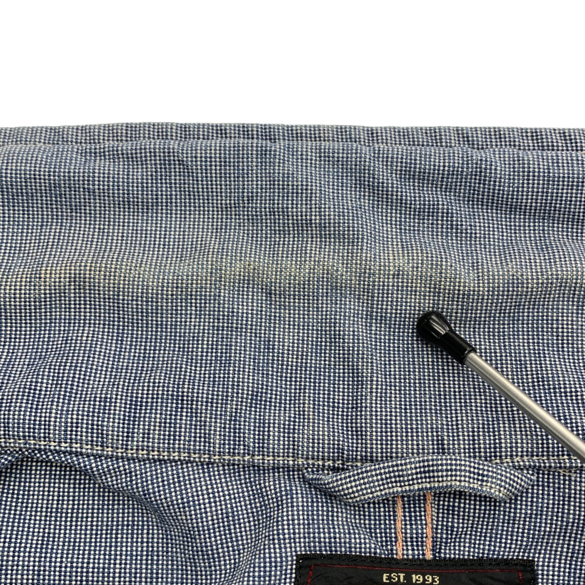 RRL / ダブルアールエル コットン ピンチェック ジップアップ ジャケット