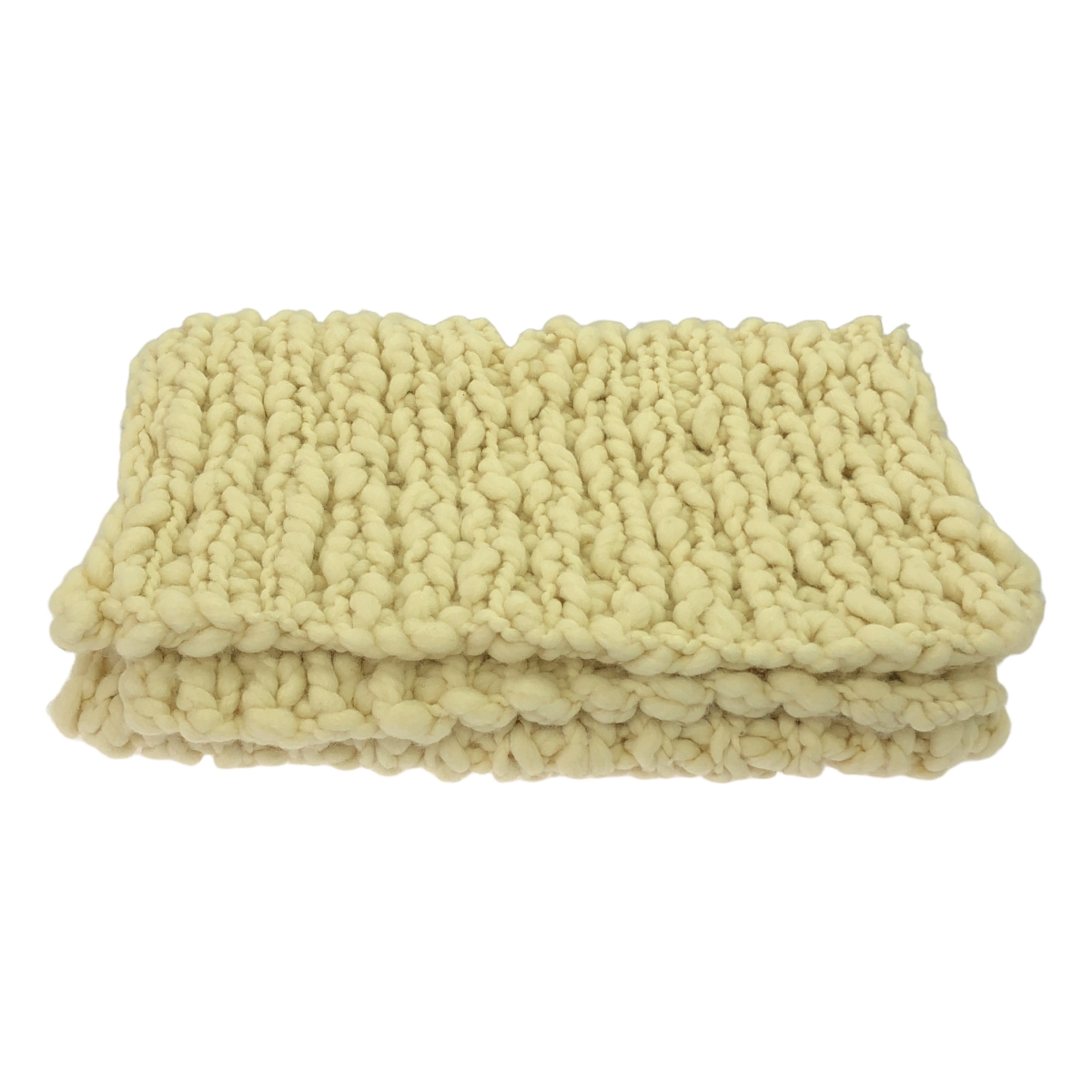 veritecoeur / ヴェリテクール ウール 大判 ハンド ニット ストール マフラー