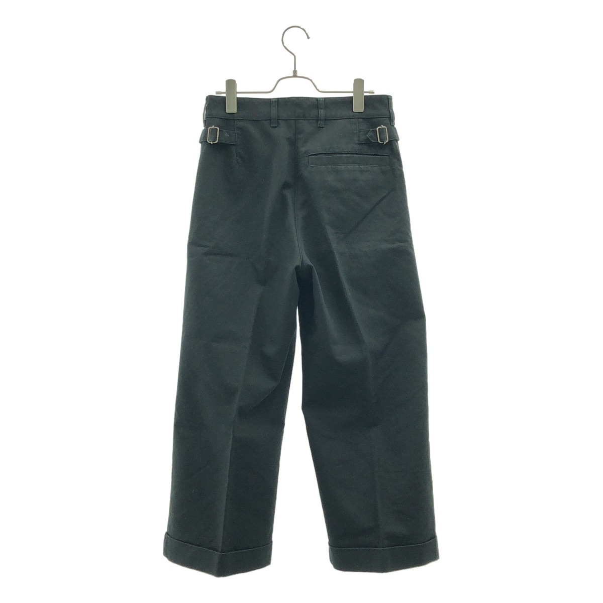 MHL. / エムエイチエルマーガレットハウエル サイドダブルアジャスター ワイド スラックス パンツ