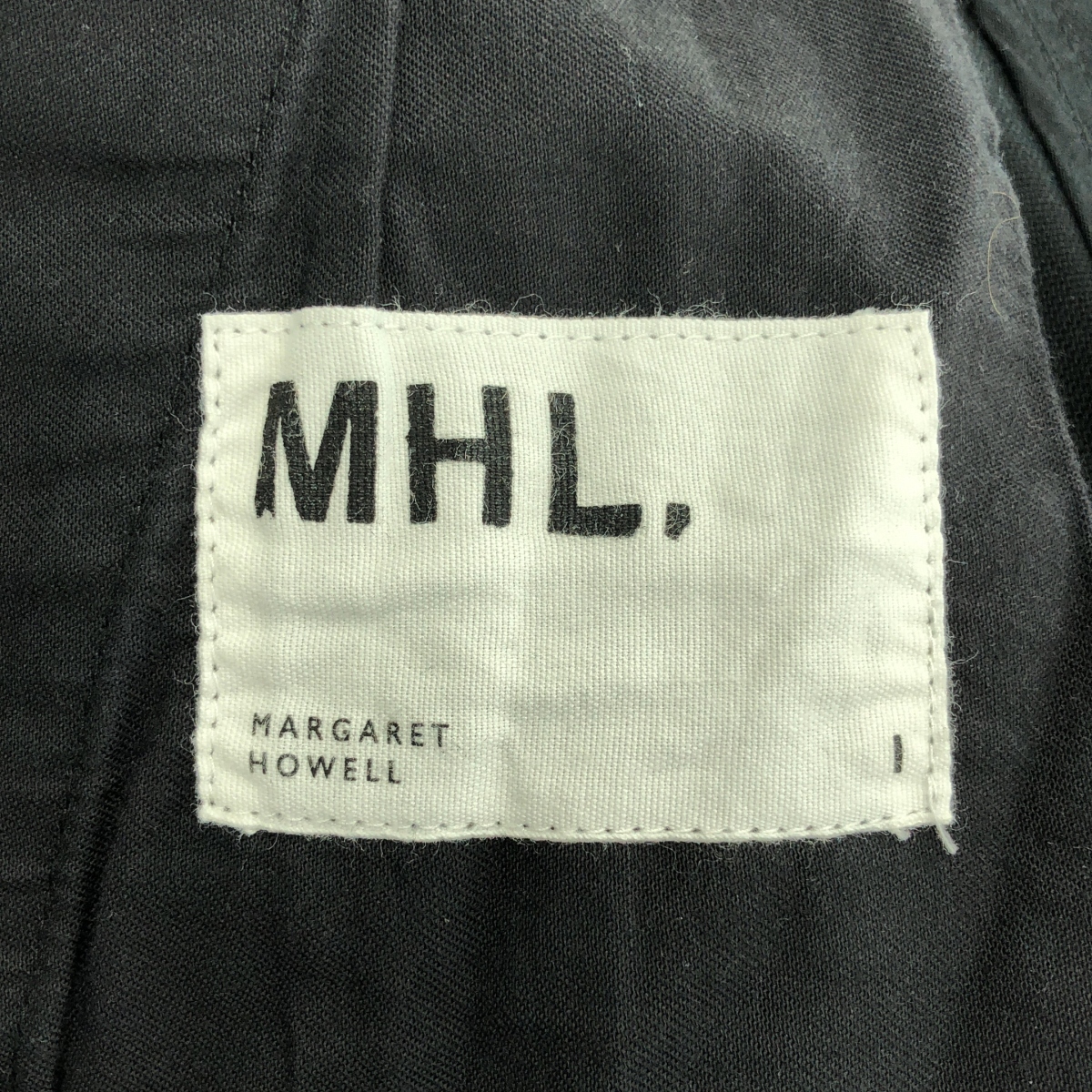 MHL. / エムエイチエルマーガレットハウエル サイドダブルアジャスター ワイド スラックス パンツ