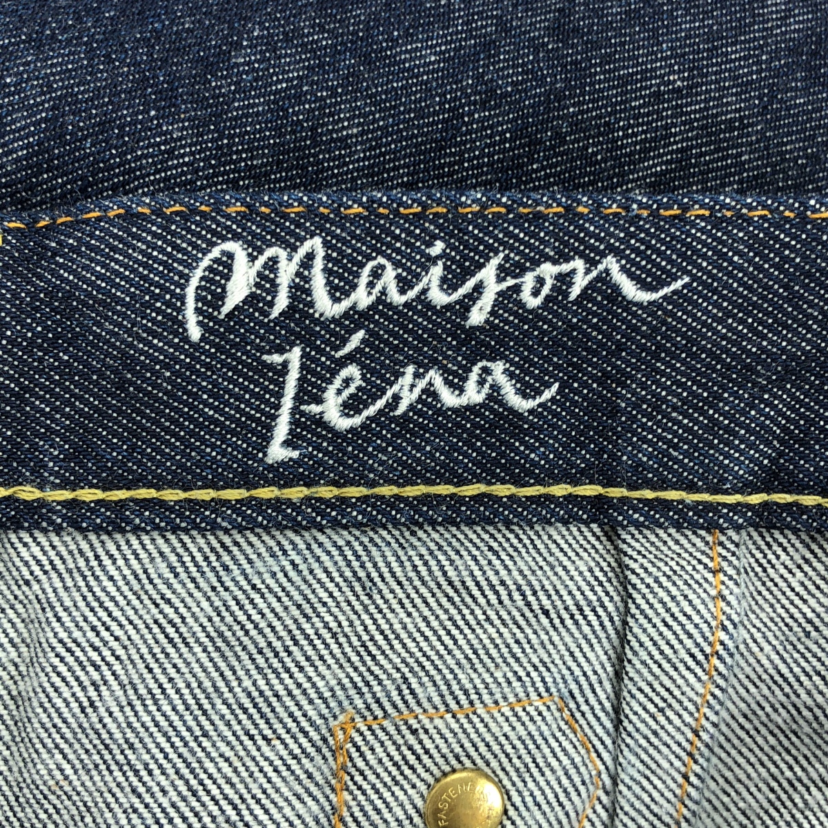 IENA / イエナ カットオフ加工 シンチバック ワイド デニムパンツ