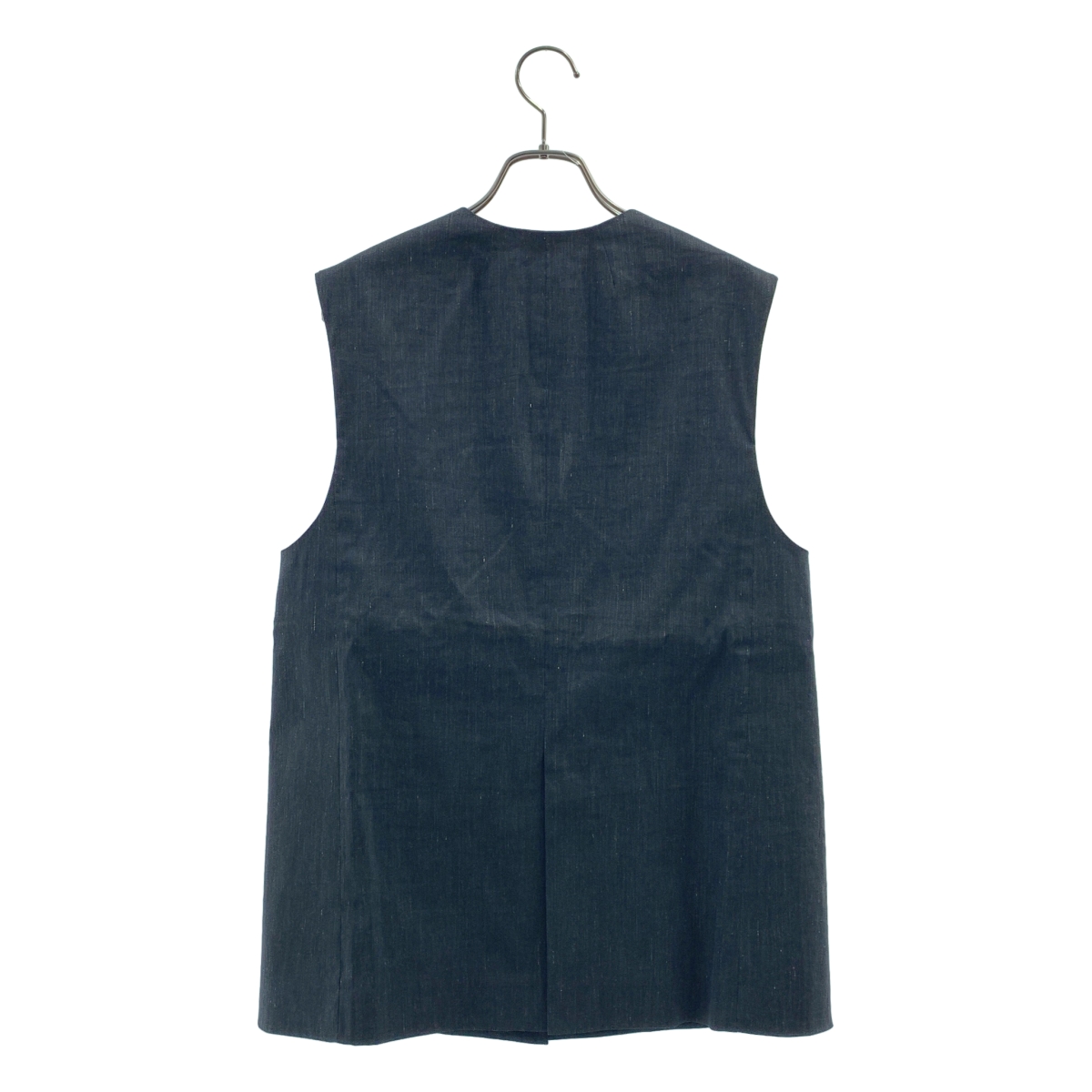 DES PRES / デプレ リネンナイロンストレッチ ワイドラペルジレ ベスト