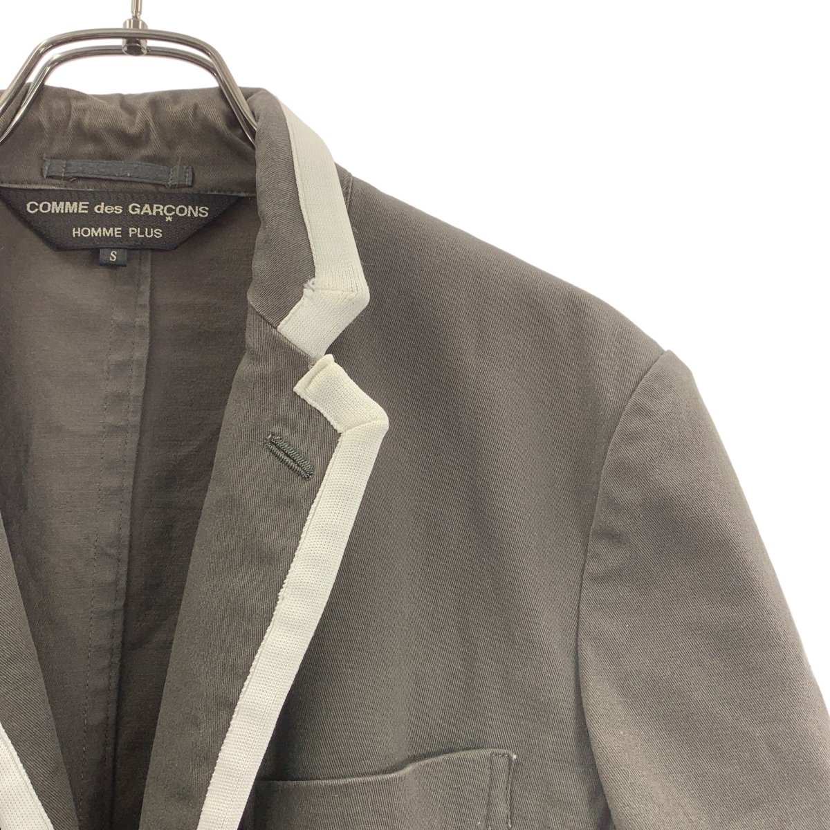 COMME des GARCONS HOMME PLUS / コムデギャルソンオムプリュス コットン ストレッチ パイピング テーラードジャケット