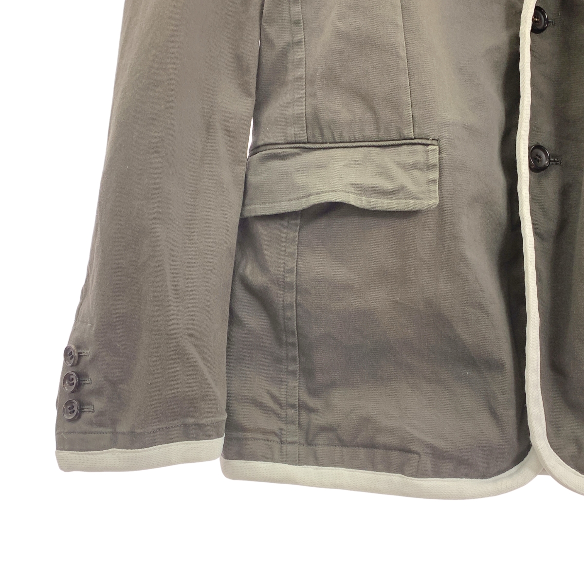 COMME des GARCONS HOMME PLUS / コムデギャルソンオムプリュス コットン ストレッチ パイピング テーラードジャケット