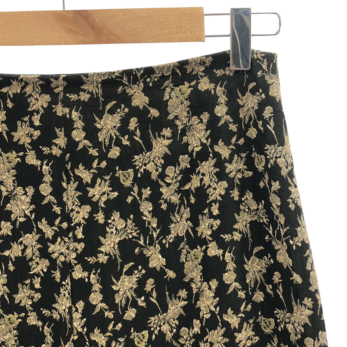 その他 フラワー ジャガード レーヨンアセテート ロングスカート