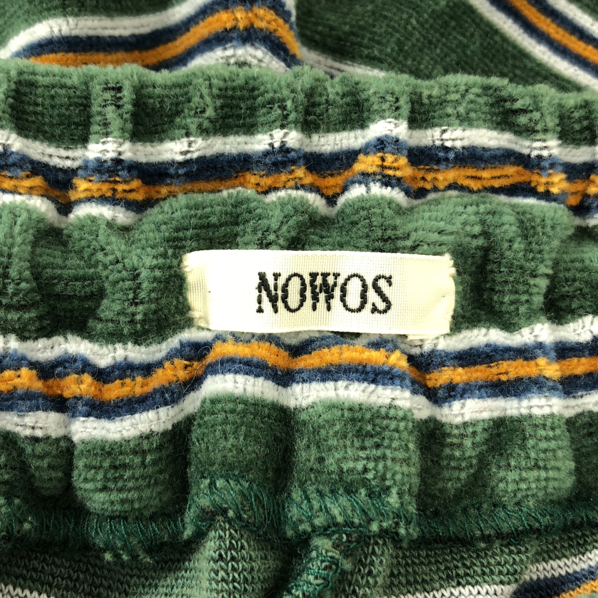 NOWOS / ノーウォス border short pants / ドローストリング イージー ショートパンツ ショーツ