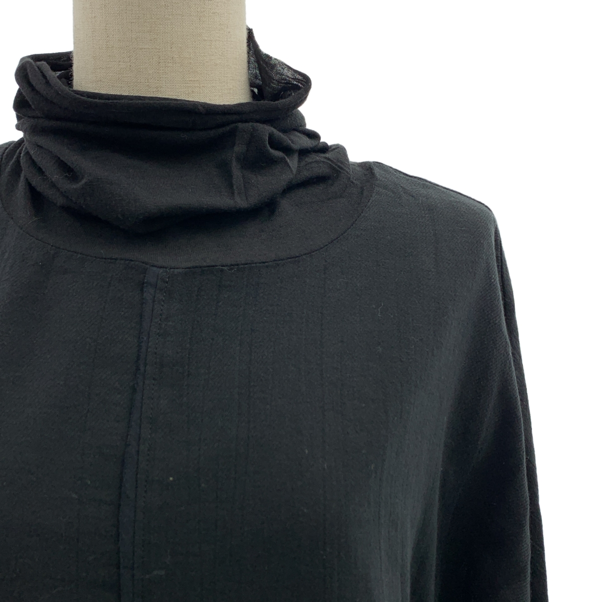 KRISTENSEN DU NORD / クリステンセンドゥノルド コットン ハイネック 切替 ロング ワンピース