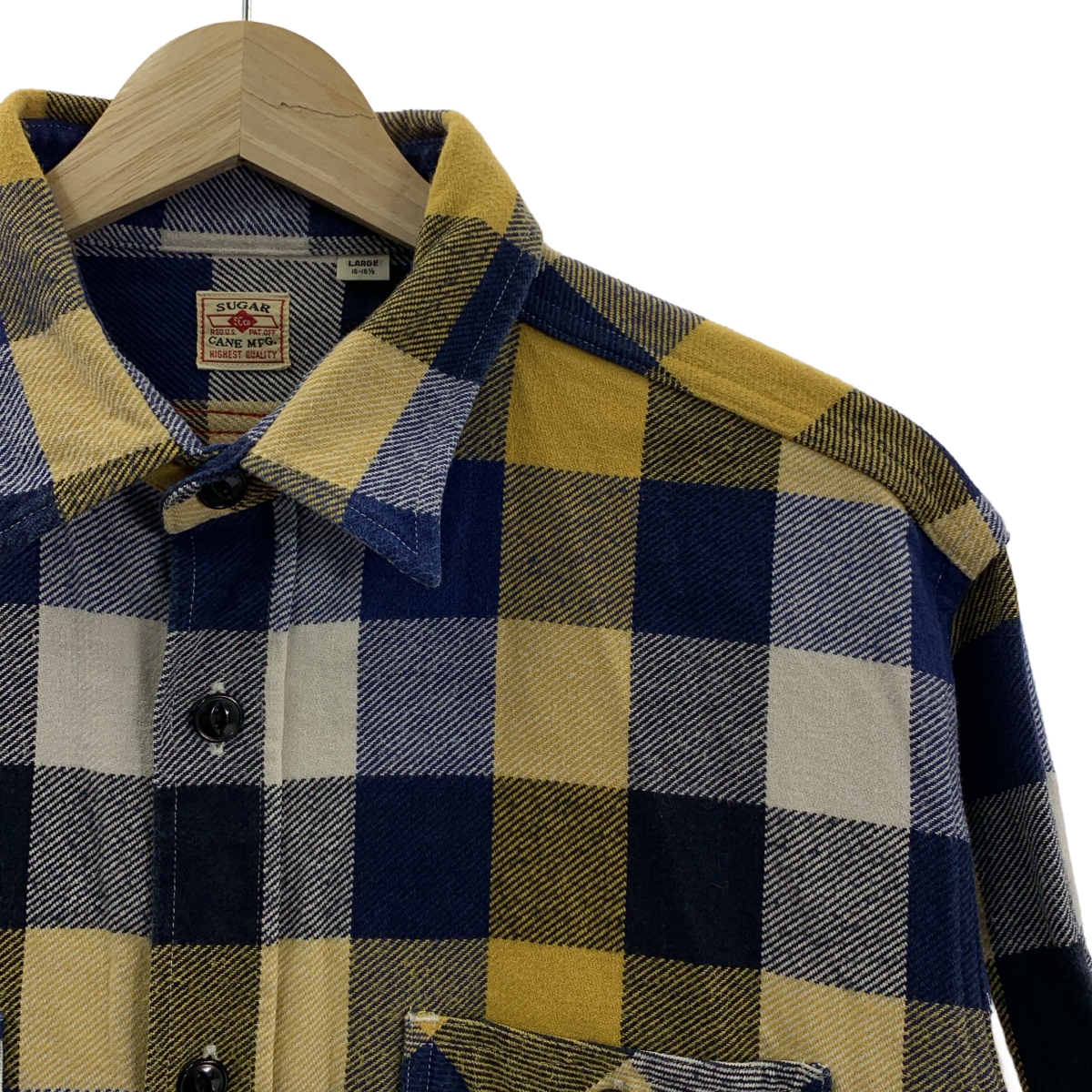 SUGAR CANE / シュガーケーン コットン チェック フランネル ワークシャツ