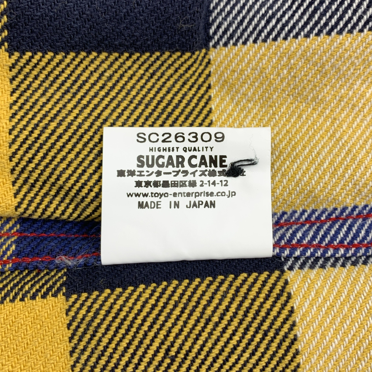 SUGAR CANE / シュガーケーン コットン チェック フランネル ワークシャツ