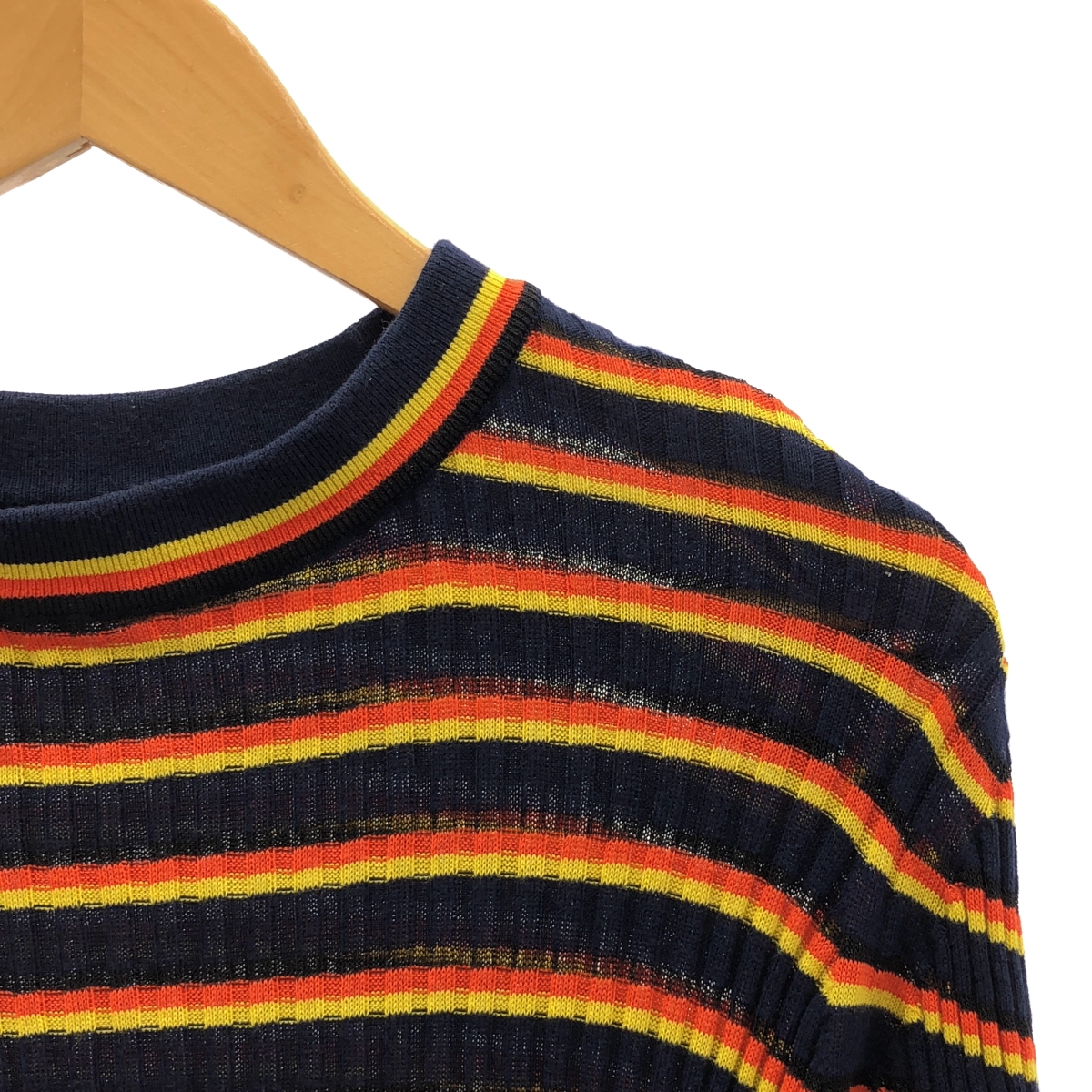 AKANE UTSUNOMIYA / アカネウツノミヤ コットン リブ ニット トップス