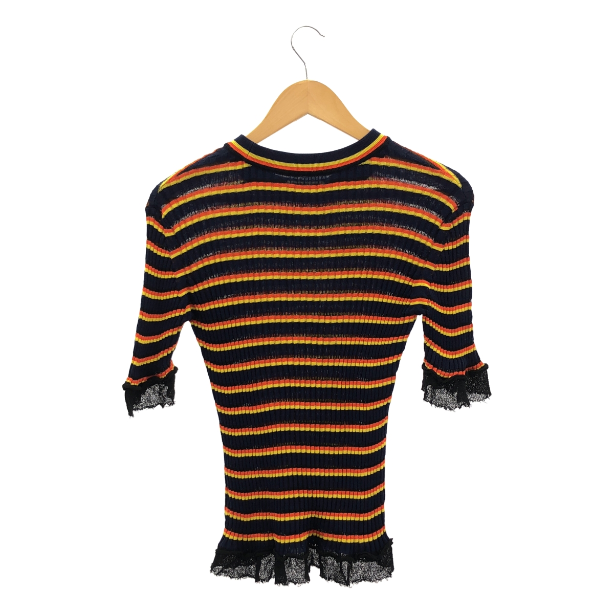 AKANE UTSUNOMIYA / アカネウツノミヤ コットン リブ ニット トップス