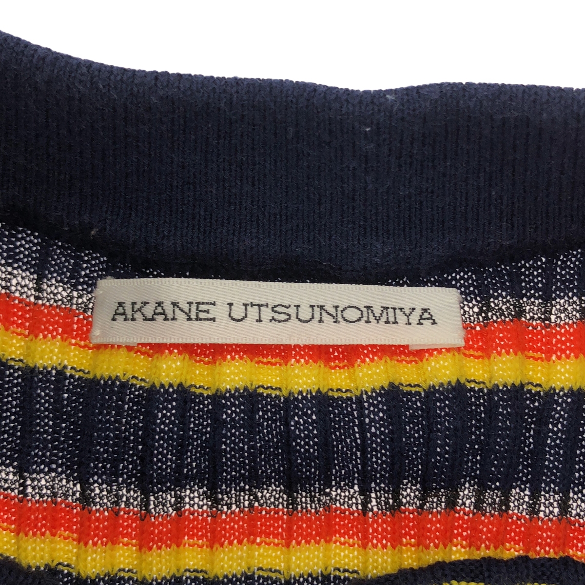 AKANE UTSUNOMIYA / アカネウツノミヤ コットン リブ ニット トップス