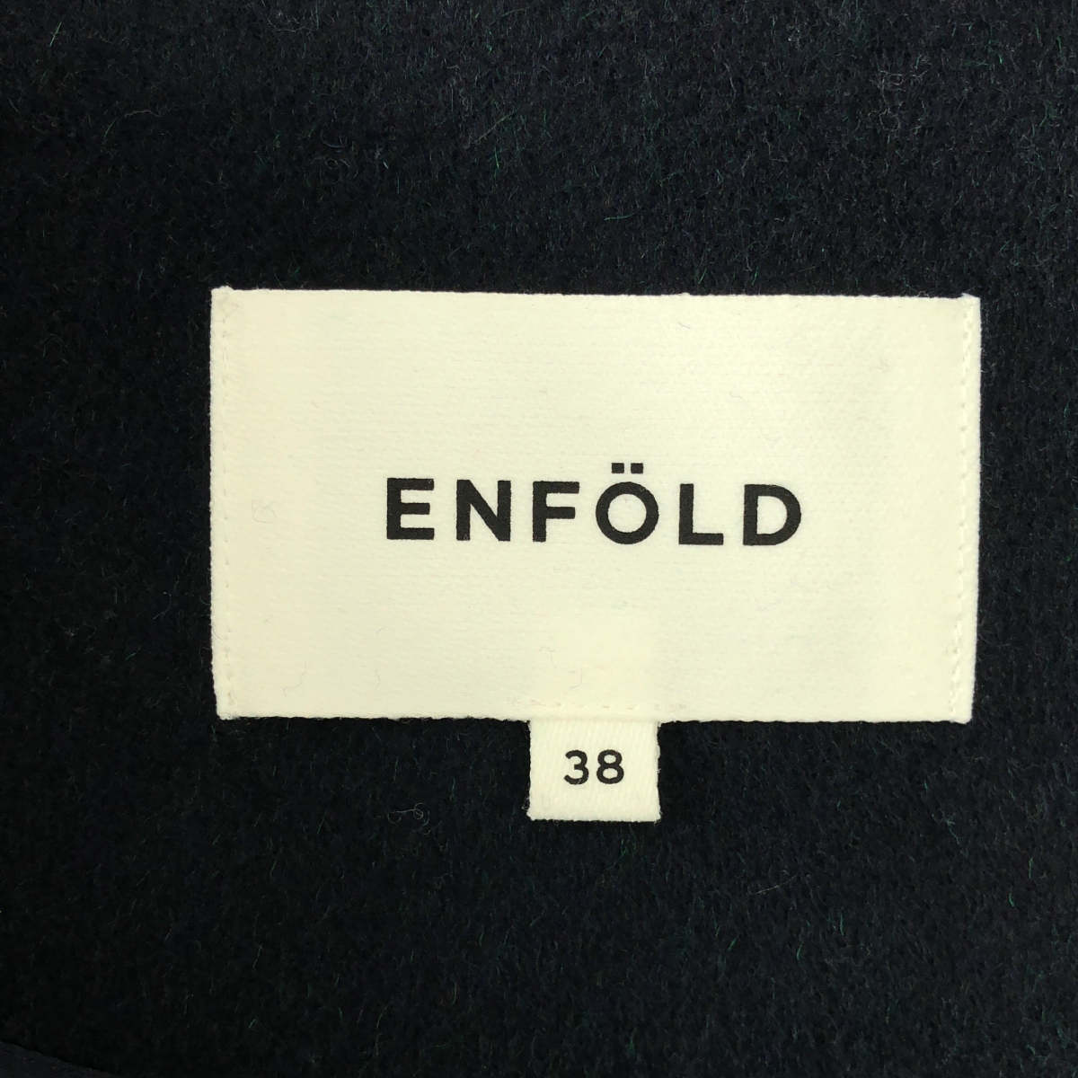 ENFOLD / エンフォルド ウール ソフトリバーノーカラーコート