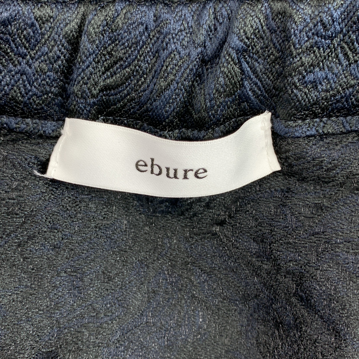 ebure / エブール 総柄 ジャガード ドローストリング スカート