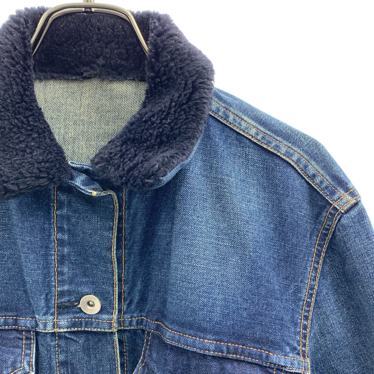 sacai / サカイ ボアカラー サイドジップ デニムジャケット