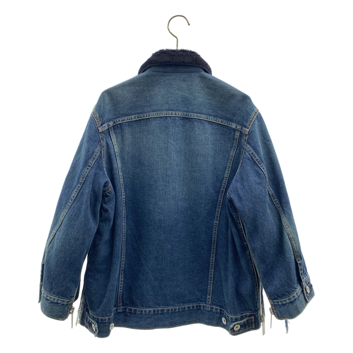 sacai / サカイ ボアカラー サイドジップ デニムジャケット
