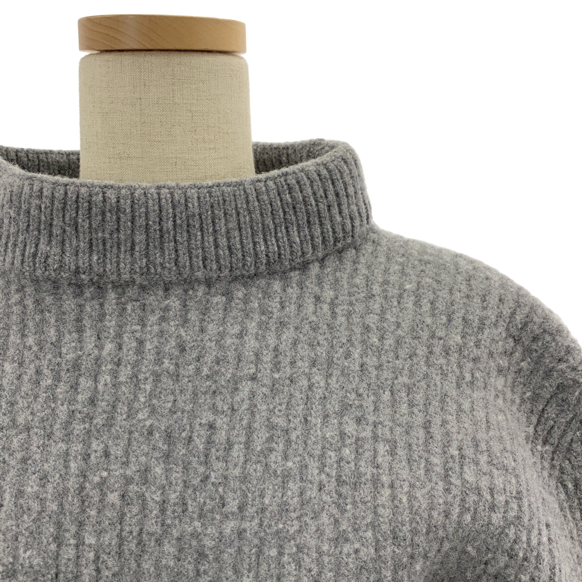 BALENCIAGA / バレンシアガ 2way リブ 変形 クルーネック ニット