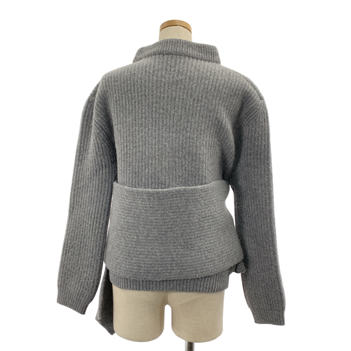 BALENCIAGA / バレンシアガ 2way リブ 変形 クルーネック ニット