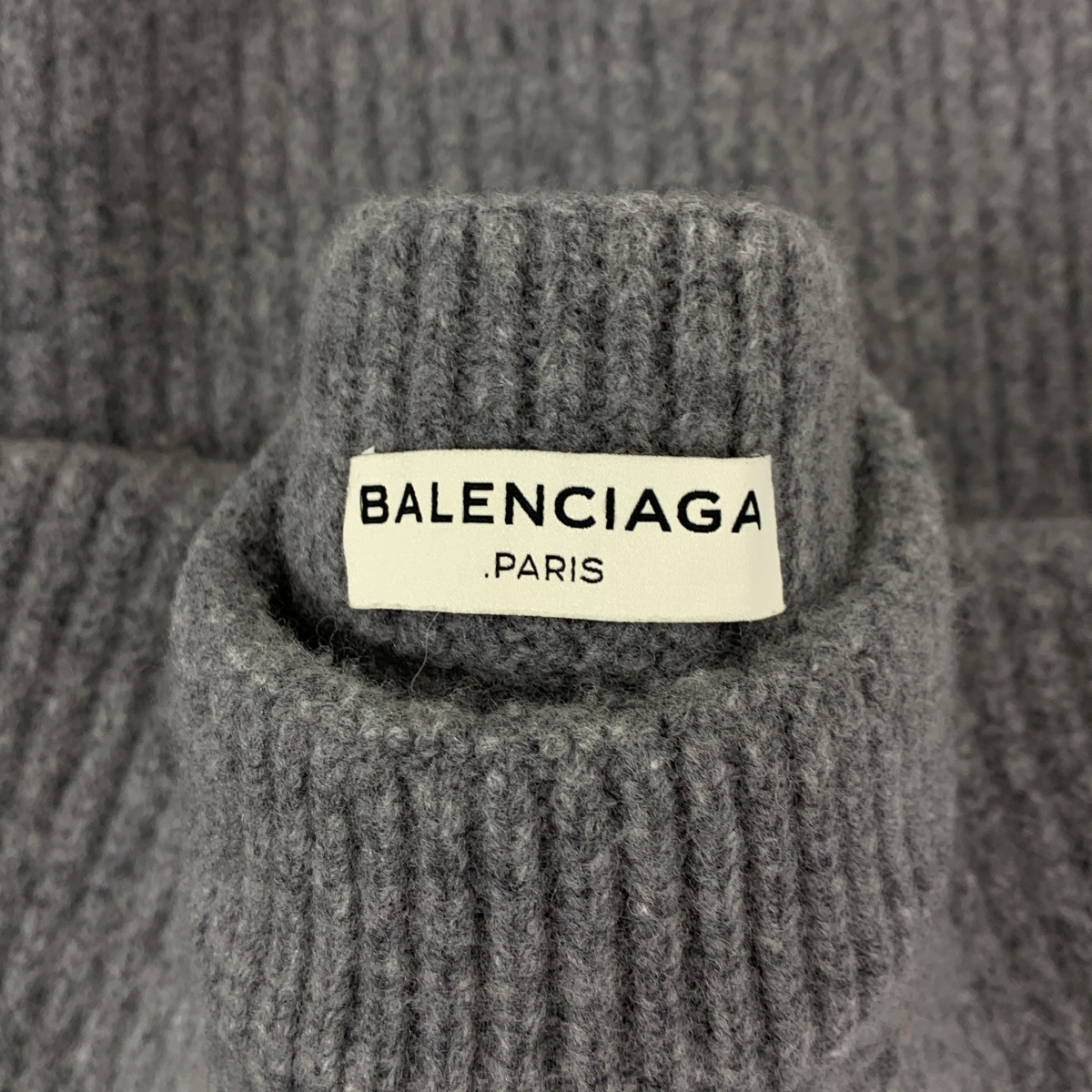 BALENCIAGA / バレンシアガ 2way リブ 変形 クルーネック ニット