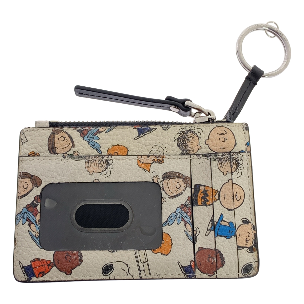 MARC JACOBS / マークジェイコブス × PEANUTS / ピーナッツコラボ 総柄 フラグメント カード コイン ケース