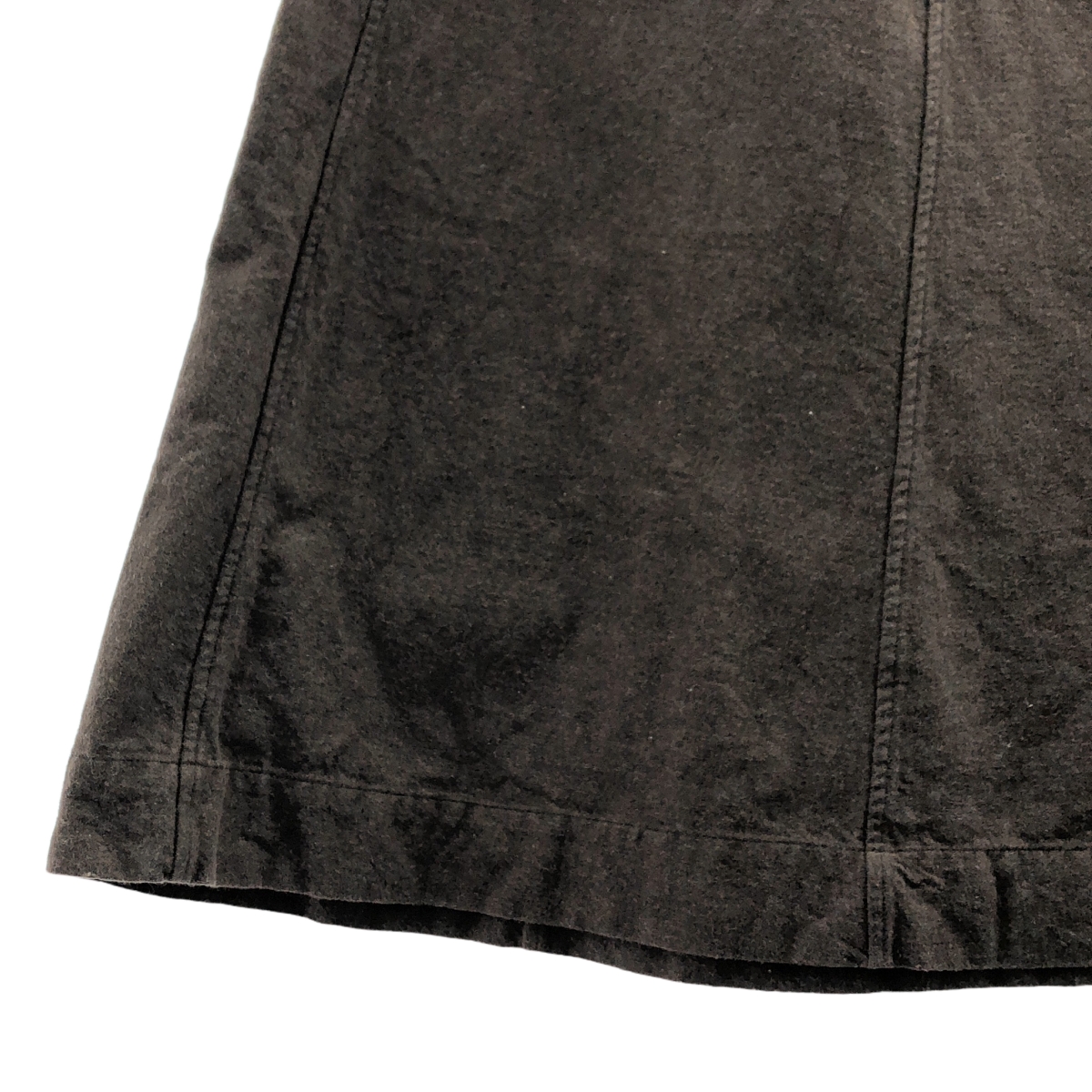 45r / フォーティファイブアール コットン フランネル ワンポイントロゴ バイカラー ドローストリング スカート