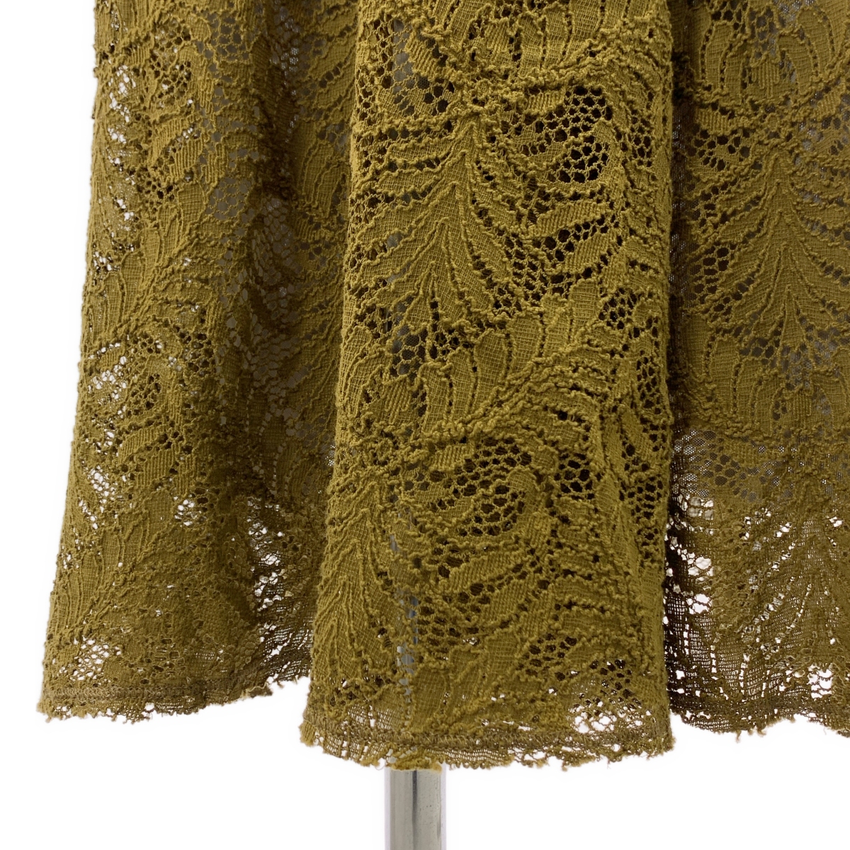 その他 カットワークレース ハイネック ドレス ワンピース / インナー付き