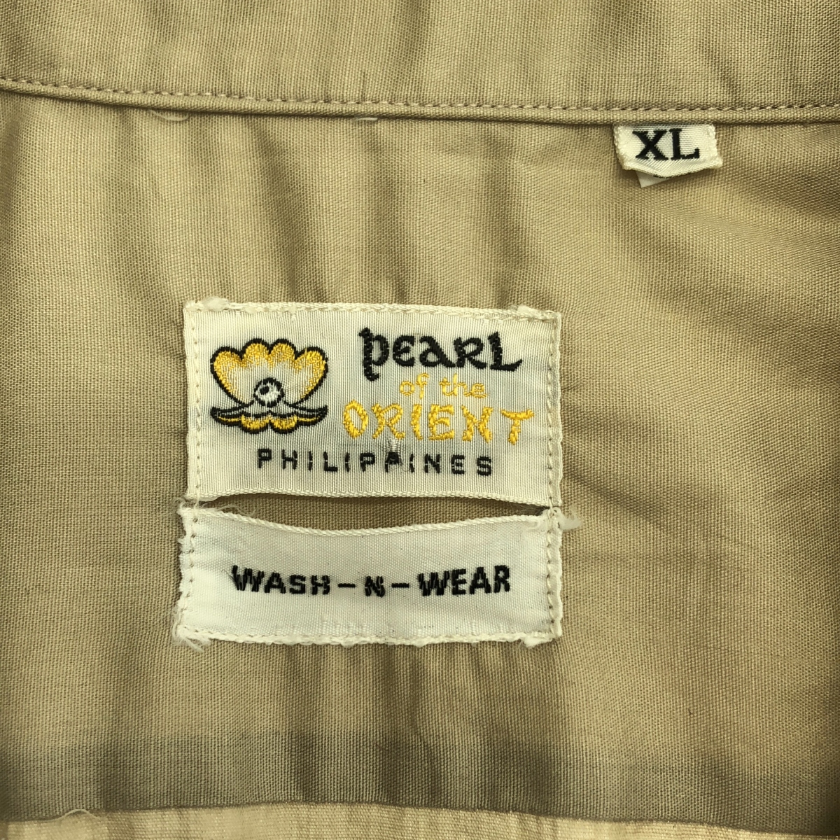 VINTAGE / ヴィンテージ古着 Pearl of the Orient / バード エンブロイダリー オープンカラーシャツ