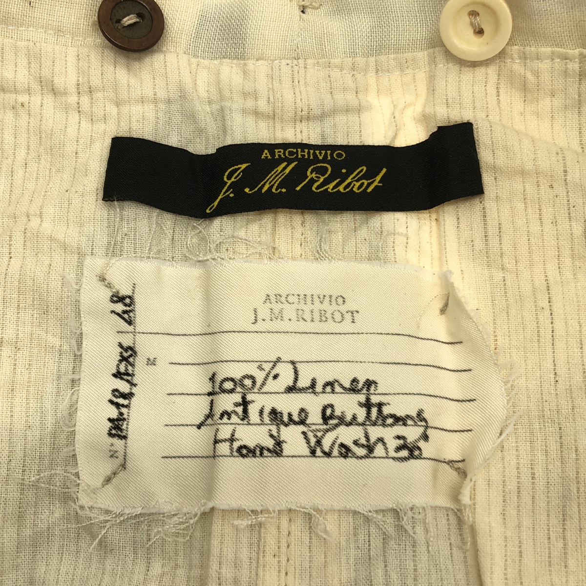 ARCHIVIO J.M.Ribot / アルキビオジェイエムリボット PA18/FXS / stripe trousers / ストライプ トラウザーズ パンツ