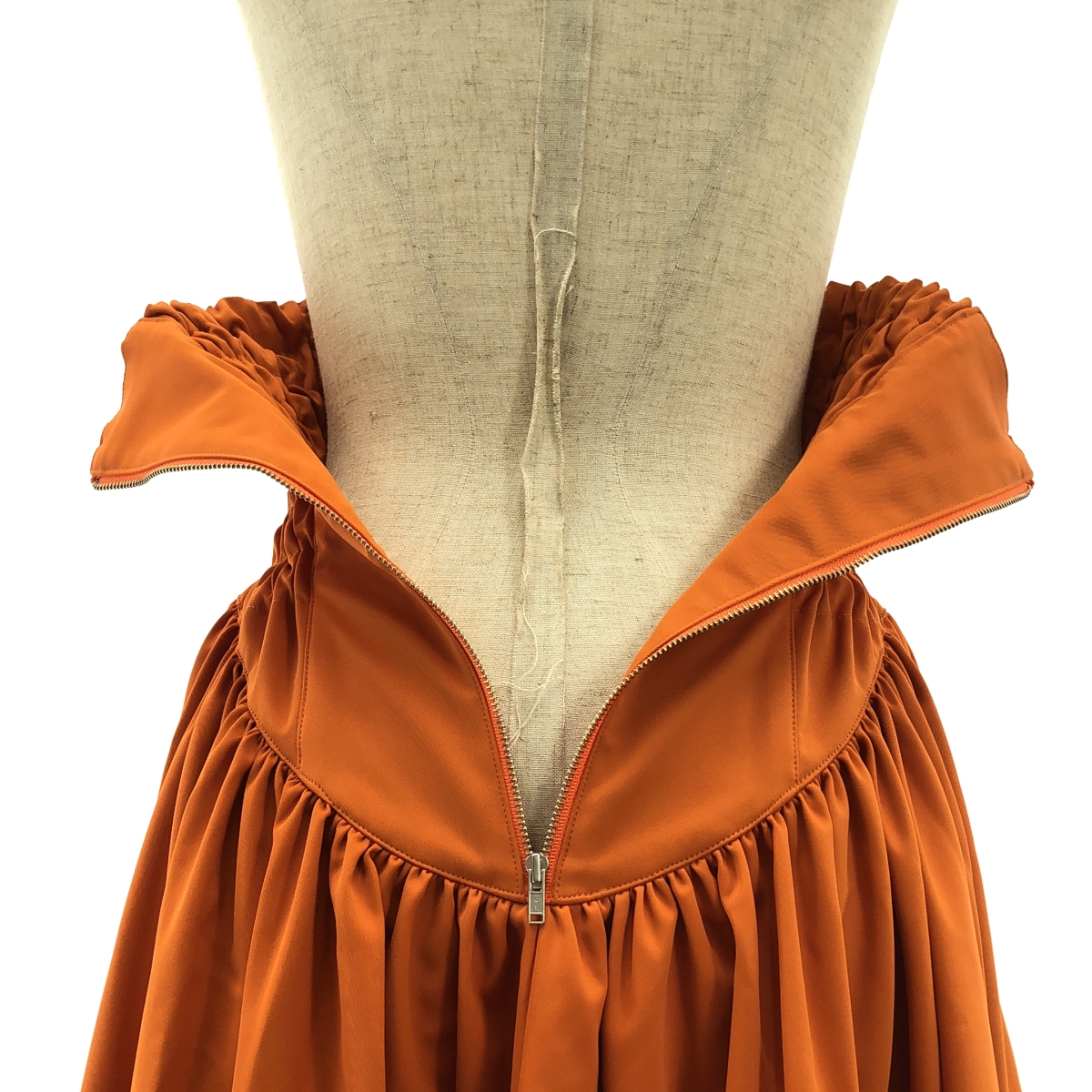 Re:poris / レポリス バックレースアップ ギャザー ボリューム スカート