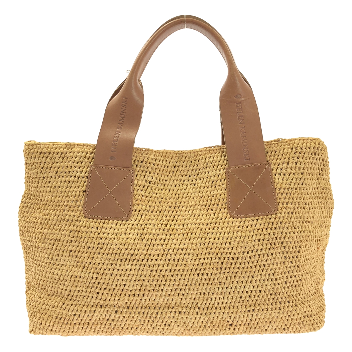 Helen Kaminski / ヘレンカミンスキー レザーロゴハンドル カゴ トートバッグ