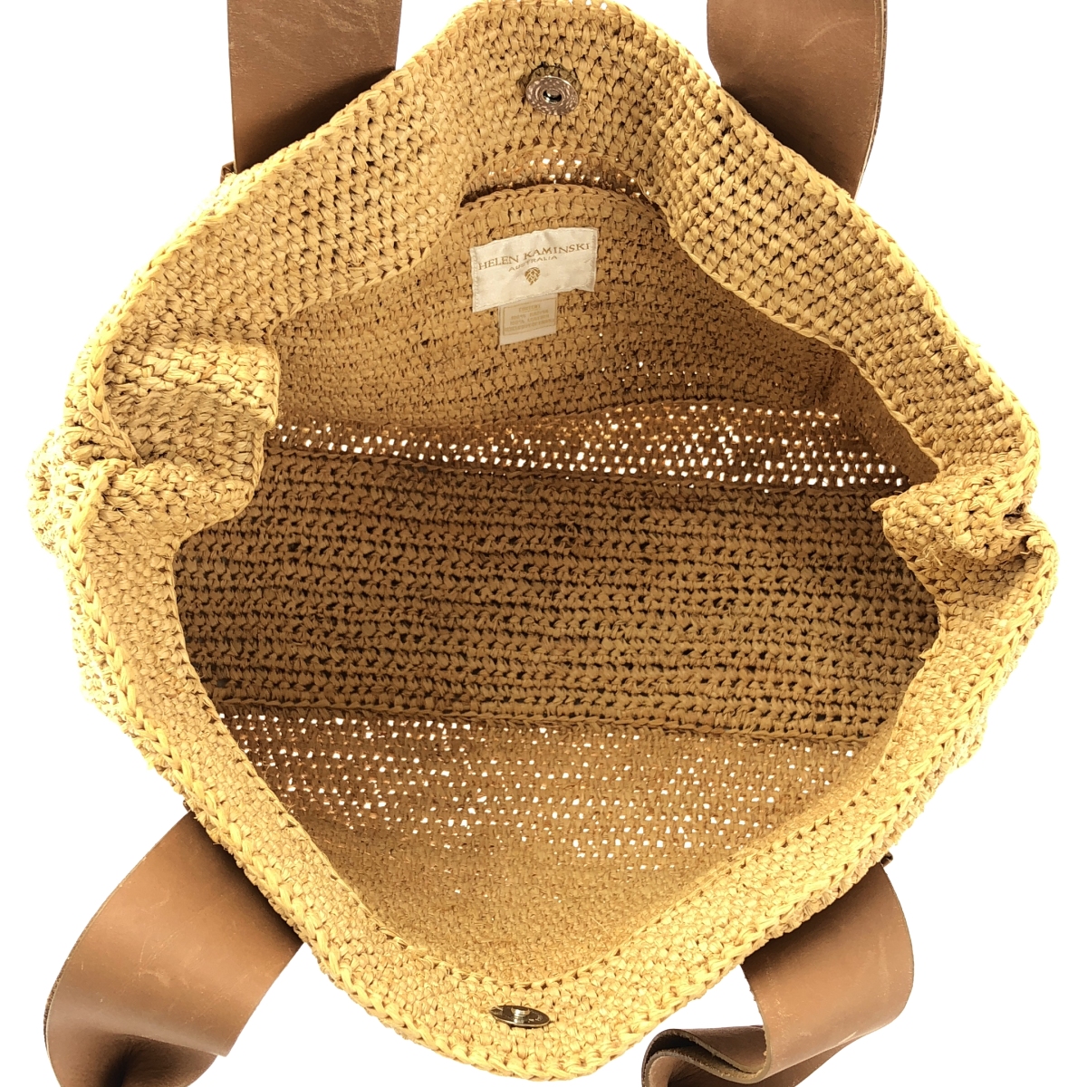 Helen Kaminski / ヘレンカミンスキー レザーロゴハンドル カゴ トートバッグ