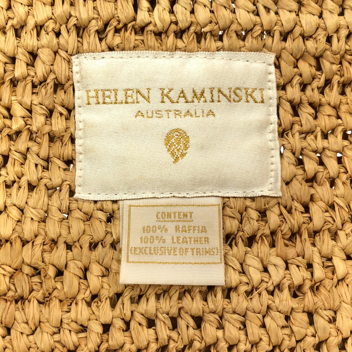 Helen Kaminski / ヘレンカミンスキー レザーロゴハンドル カゴ トートバッグ