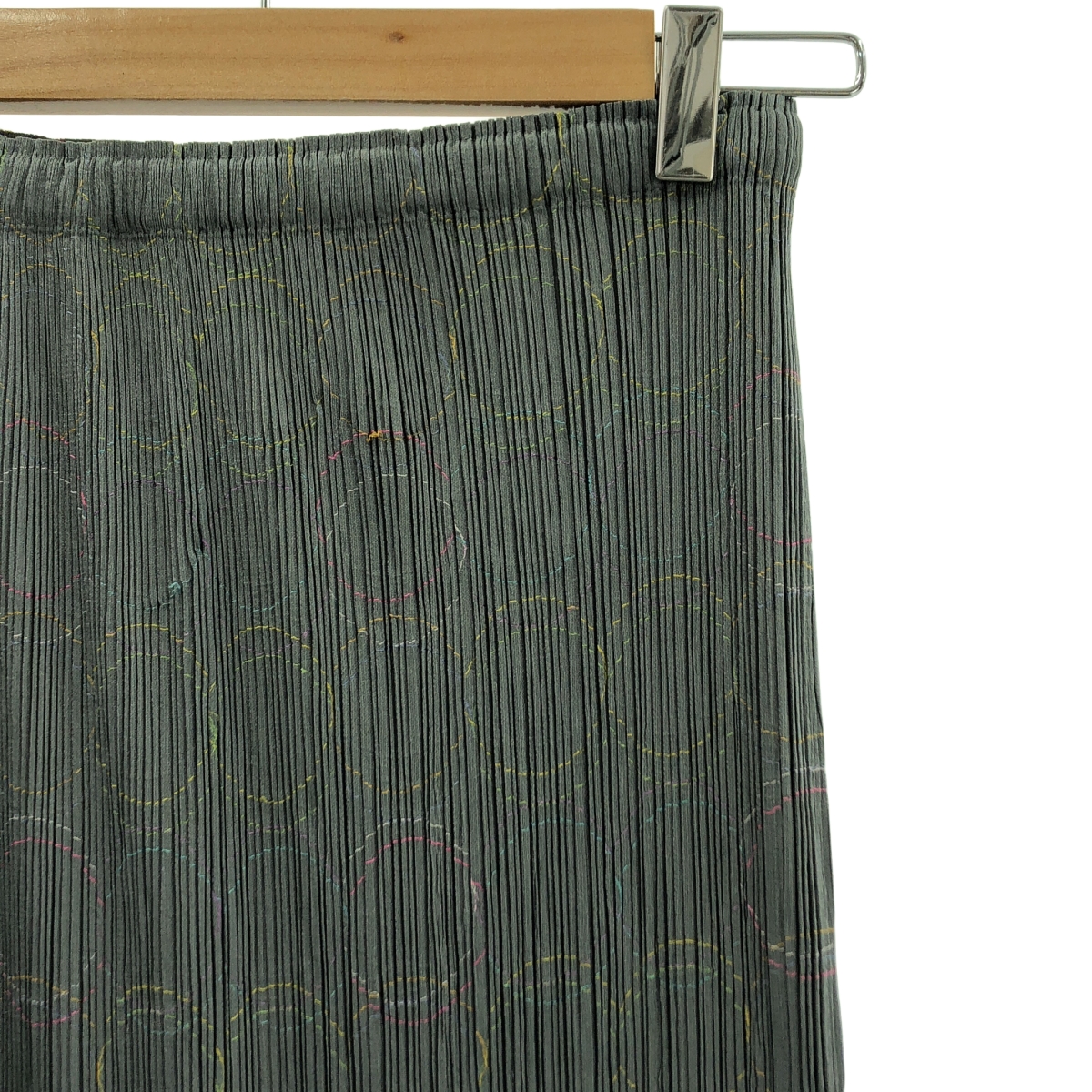 PLEATS PLEASE ISSEY MIYAKE / プリーツプリーズイッセイミヤケ プリーツ サークル エンブロイダリー ロングスカート