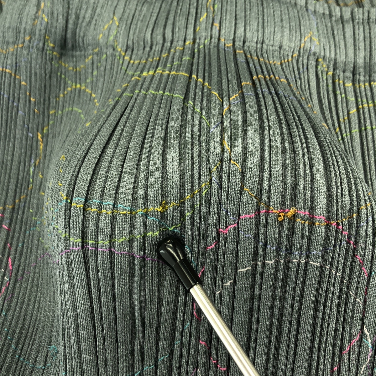 PLEATS PLEASE ISSEY MIYAKE / プリーツプリーズイッセイミヤケ プリーツ サークル エンブロイダリー ロングスカート