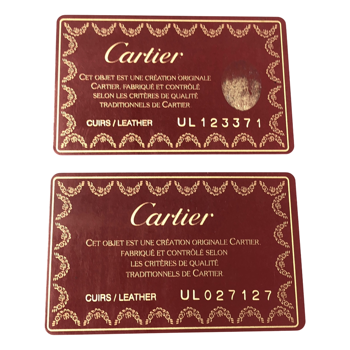 Cartier / カルティエ レザー サイドステッチ ロングウォレット 長財布