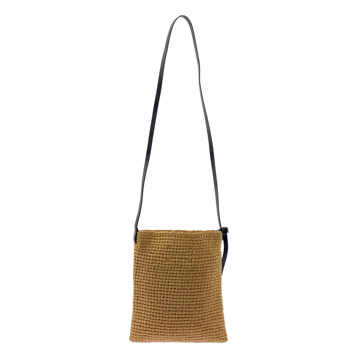 JIL SANDER+ / ジルサンダープラス モノグラム エンボス ラフィア クロシェ クロス ボディバッグ