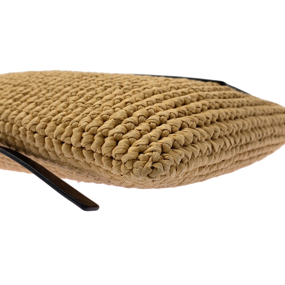 JIL SANDER+ / ジルサンダープラス モノグラム エンボス ラフィア クロシェ クロス ボディバッグ