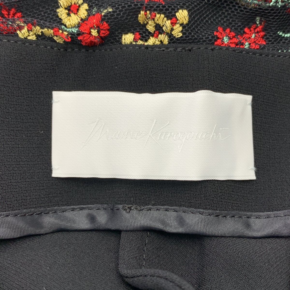 Mame Kurogouchi / マメクロゴウチ Acetate Polyester Floral Lace-Collar Sleeveless Dress レースカラー スリーブレスドレス ワンピース