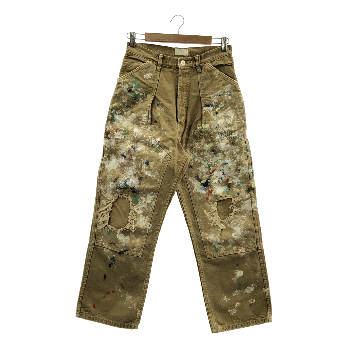 ヘリル HERILL 20AW CASHMERE CHINO PANTS CASHMERE CHINO PANTS コットン カシミヤ 2タック チノパンツ