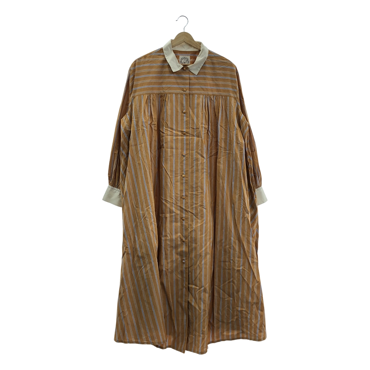 madder madder / マダマダ TATESHIMA SHIRT DRESS / たてしまのシャツドレス ワンピース