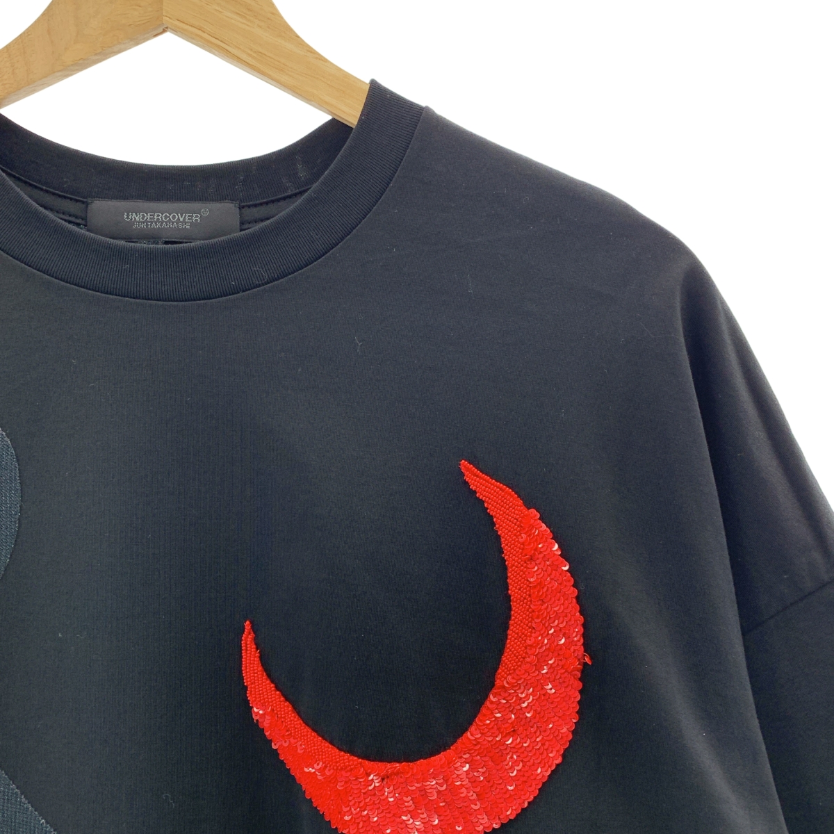 その他 Cat Blood Moon ビーズ スパンコール 刺しゅう Tシャツ