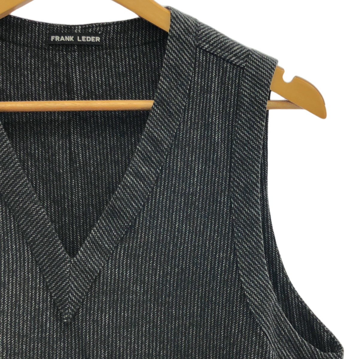 FRANK LEDER / フランクリーダー ウール ストライプ ベスト