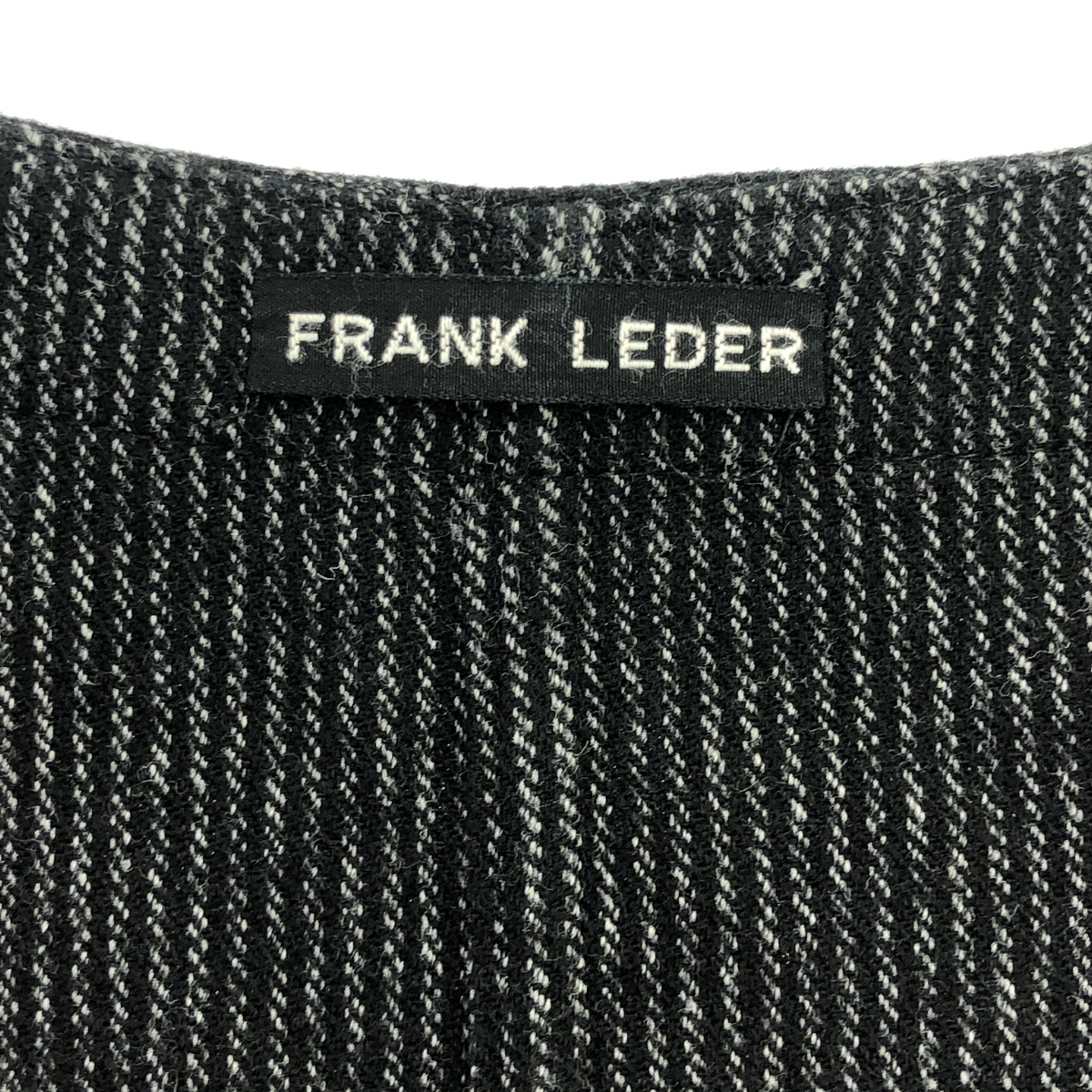 FRANK LEDER / フランクリーダー ウール ストライプ ベスト