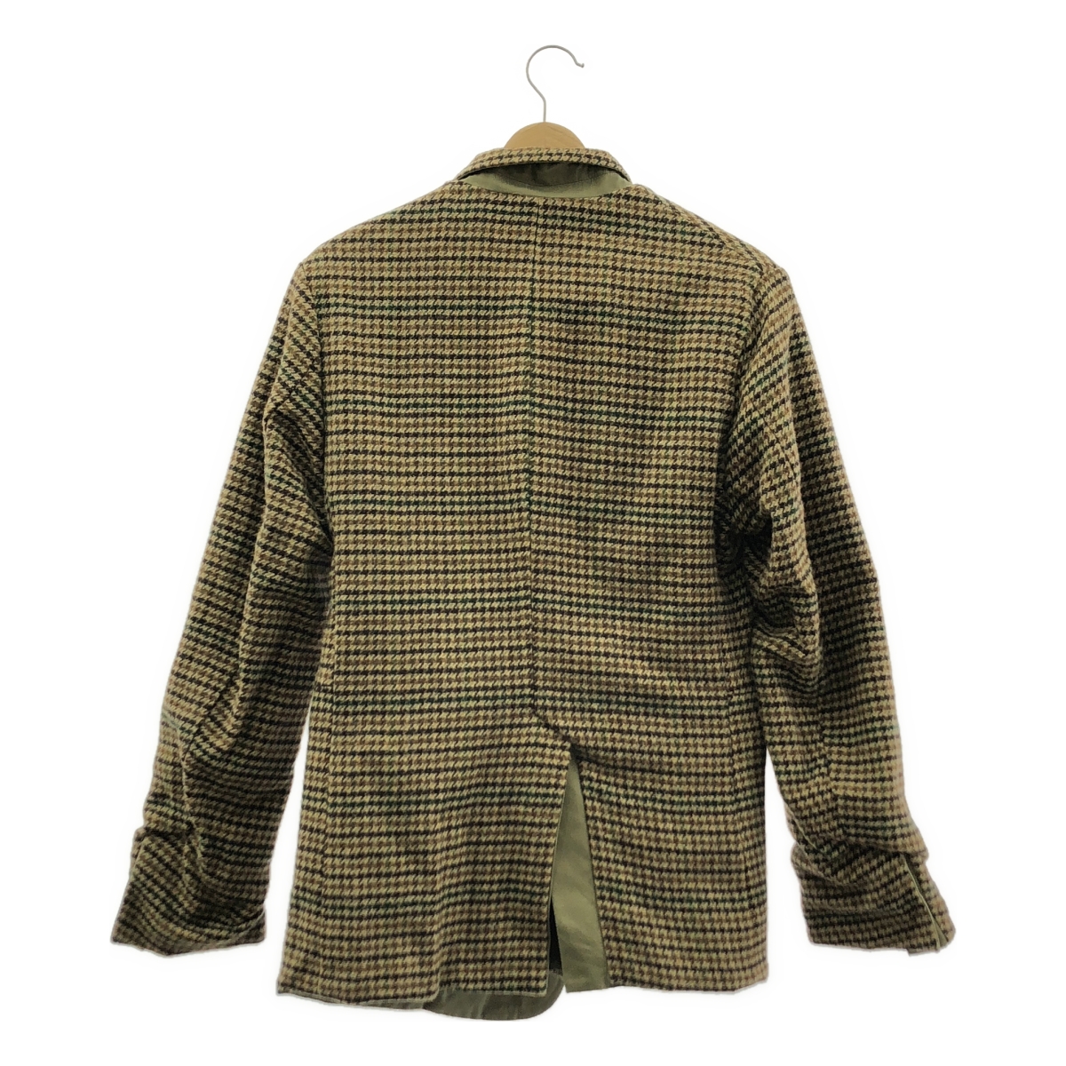 ensou / エンソウ Olmetex コットン ウール 千鳥格子 リバーシブル アポロジャケット